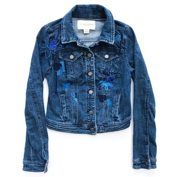 Anthropologie Embroidered Denim Jacket - Picture 5 of 8